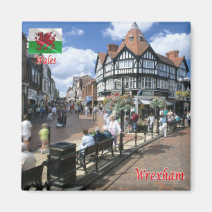 WLS009 WREXHAM, Wales, Europe Magnet