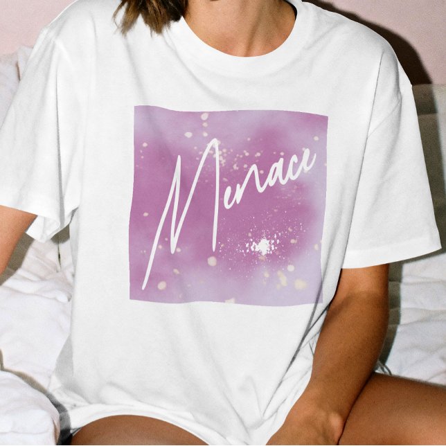 WLW Lavender Menace Lesbian Subtle Sapphic T-Shirt (Creator Uploaded)
