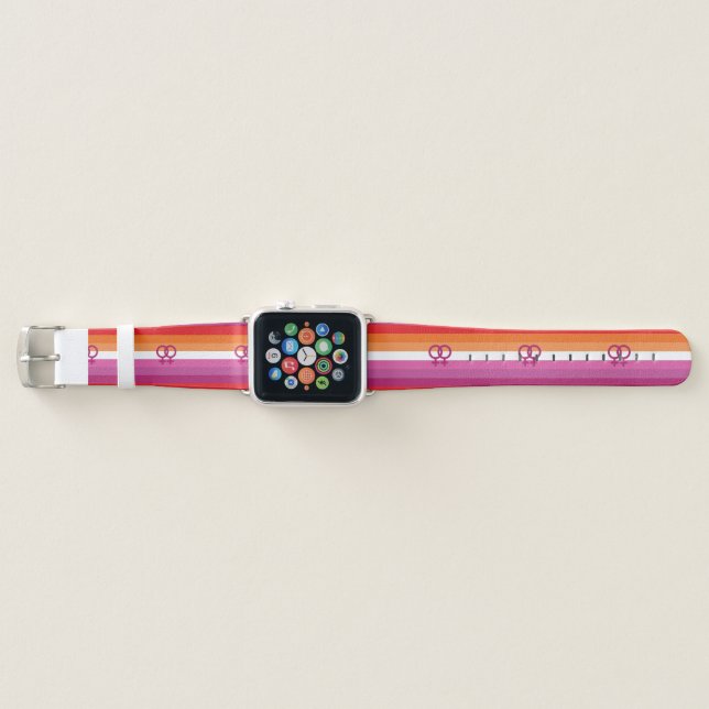 WLW Lesbian Pride Flag Apple Watch Band (Front)