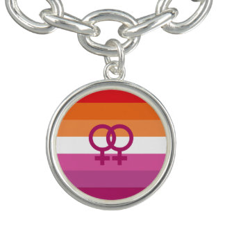 WLW Lesbian Pride Flag Bracelet