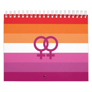 WLW Lesbian Pride Flag Calendar