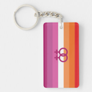WLW Lesbian Pride Flag Keychain