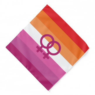 WLW Lesbian Pride Flag (Sunset) Bandana