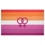 WLW Lesbian Pride Flag (Sunset) Fabric