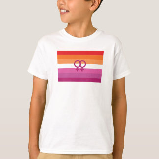 WLW Lesbian Pride Flag (Sunset) T-Shirt