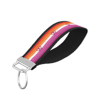 WLW Lesbian Pride Flag Wrist Keychain
