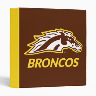 WM Broncos 3 Ring Binder