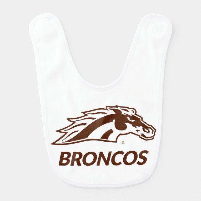 WM Broncos Baby Bib (Front)