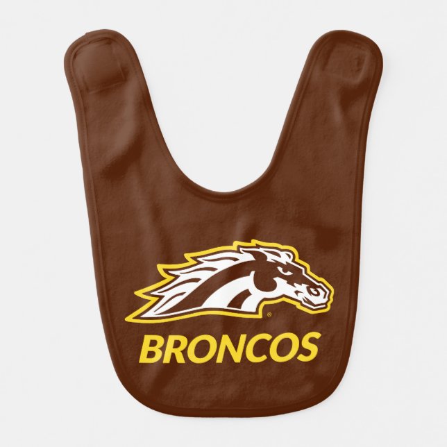 WM Broncos Baby Bib (Front)