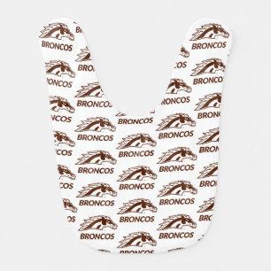 WM Broncos Baby Bib