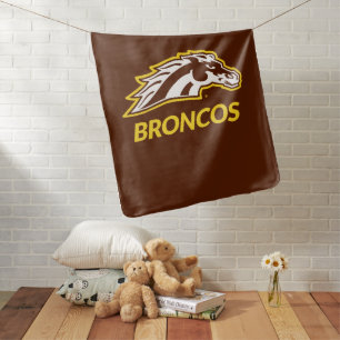 WM Broncos Baby Blanket