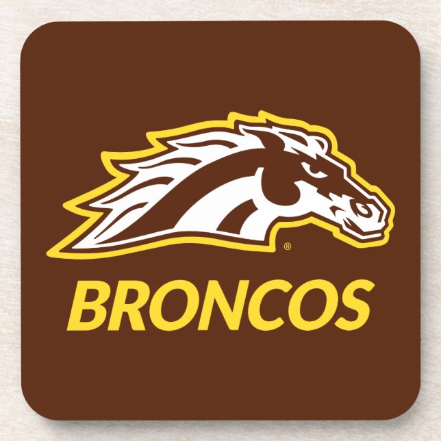 WM Broncos Beverage Coaster (Front)