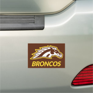 WM Broncos Car Magnet