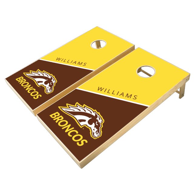 WM Broncos Cornhole Set (Angled)
