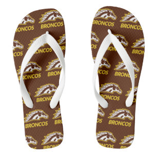 WM Broncos Flip Flops
