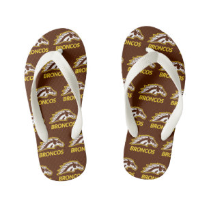 WM Broncos Kid's Flip Flops