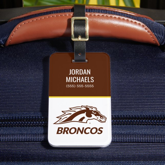 WM Broncos Luggage Tag (Front Insitu 2)