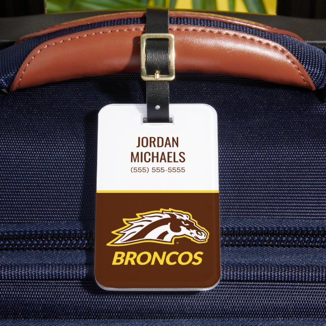 WM Broncos Luggage Tag (Front Insitu 2)