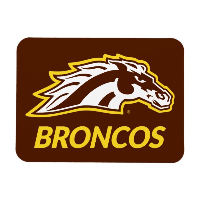 WM Broncos Magnet (Horizontal)
