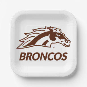 WM Broncos Paper Plates