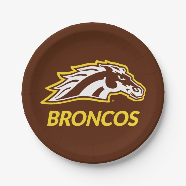 WM Broncos Paper Plates (Front)