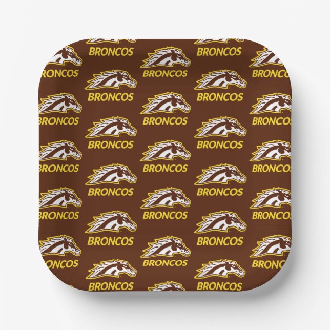 WM Broncos Paper Plates (Front)