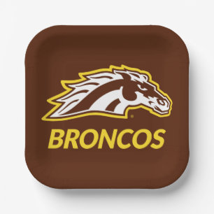 WM Broncos Paper Plates