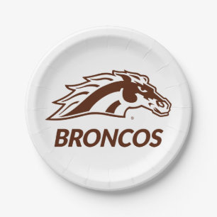 WM Broncos Paper Plates