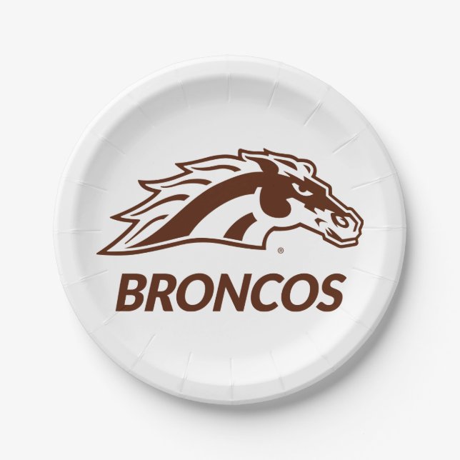 WM Broncos Paper Plates (Front)