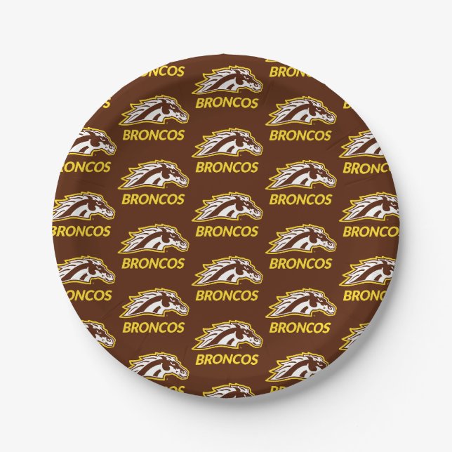 WM Broncos Paper Plates (Front)