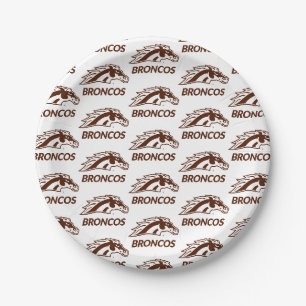 WM Broncos Paper Plates