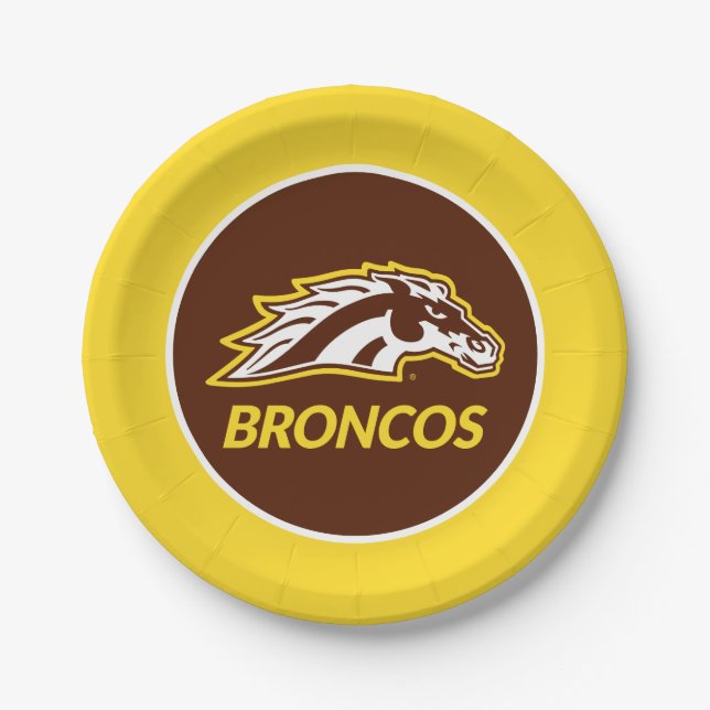 WM Broncos Paper Plates (Front)