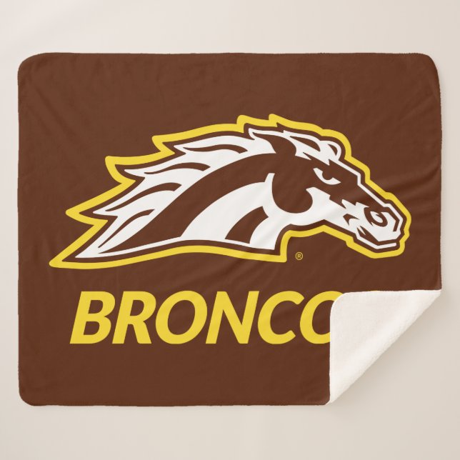 WM Broncos Sherpa Blanket (Front (Horizontal))