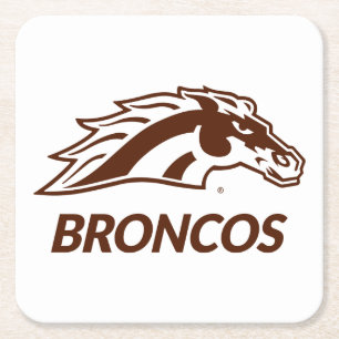 WM Broncos Square Paper Coaster
