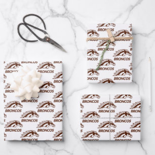 WM Broncos Wrapping Paper Sheets