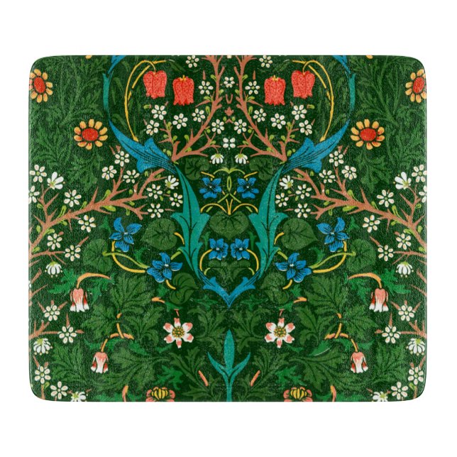WM Morris Blackthorn Art Nouveau Pattern Cutting Board (Front)