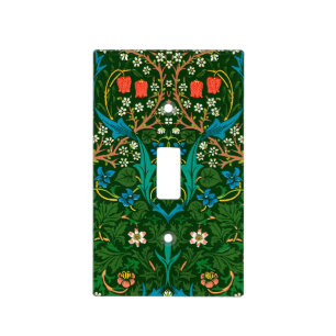 WM Morris Blackthorn Art Nouveau Pattern Light Switch Cover