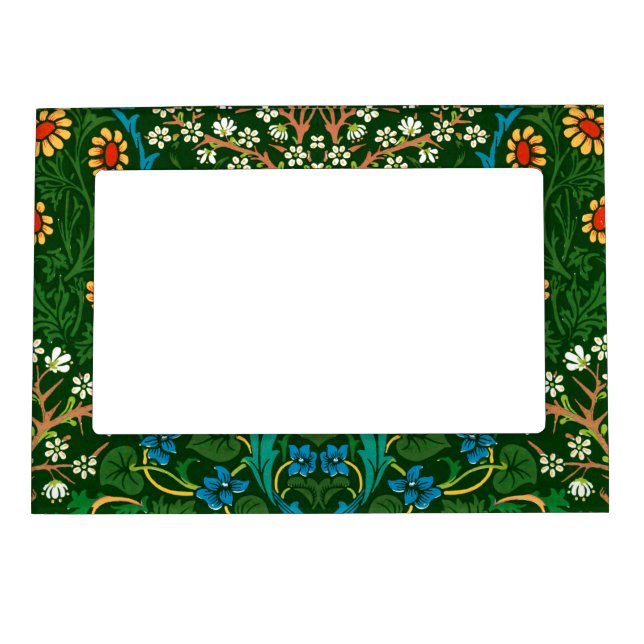 WM Morris Blackthorn Art Nouveau Pattern Magnetic Frame (Front)