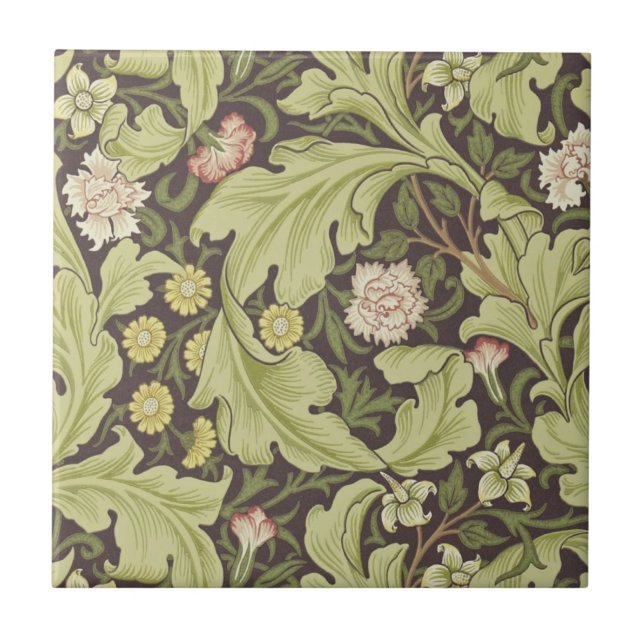 Wm Morris Leicester Ceramic Tile (Front)