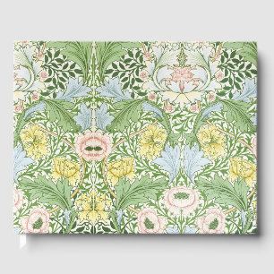 Wm Morris Myrtle Floral Art Nouveau Bright Guest Book