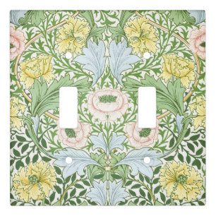 Wm Morris Myrtle Floral Art Nouveau Bright Light Switch Cover
