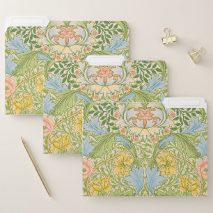 Wm Morris Myrtle Floral Art Nouveau Pastel File Folder