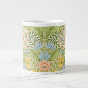 Wm Morris Myrtle Floral Art Nouveau Pastel Giant Coffee Mug