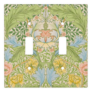 Wm Morris Myrtle Floral Art Nouveau Pastel Light Switch Cover