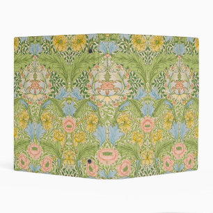 Wm Morris Myrtle Floral Art Nouveau Pastel Mini Binder