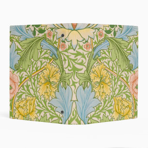 Wm Morris Myrtle Floral Art Nouveau Pastel Mini Binder