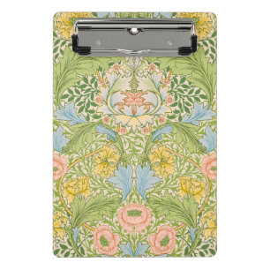 Wm Morris Myrtle Floral Art Nouveau Pastel Mini Clipboard