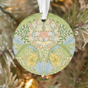 Wm Morris Myrtle Floral Art Nouveau Pastel Ornament