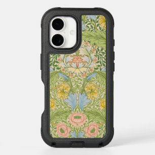 Wm Morris Myrtle Floral Art Nouveau Pastel iPhone 16 Case