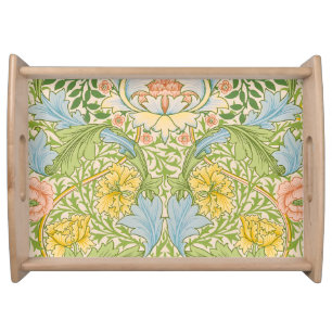 Wm Morris Myrtle Floral Art Nouveau Pastel Serving Tray